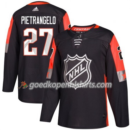 St. Louis Blues Alex Pietrangelo 27 2018 NHL All-Star Central Division Adidas Zwart Authentic Shirt - Mannen